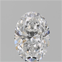 Natural Diamond 1.26 Carats, Oval with  Cut, E Color, SI2 Clarity and Certified by GIA