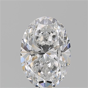 Picture of Natural Diamond 1.26 Carats, Oval with  Cut, E Color, SI2 Clarity and Certified by GIA