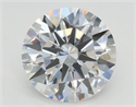 Lab Grown Diamond 2.07 Carats, Round with Excellent Cut, D Color, VS1 Clarity and Certified by GIA