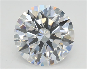 Picture of Lab Grown Diamond 2.07 Carats, Round with Excellent Cut, D Color, VS1 Clarity and Certified by GIA