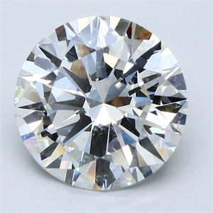 Picture of Natural Diamond 5.04 Carats, Round with Excellent Cut, H Color, SI1 Clarity and Certified by GIA