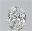 Natural Diamond 1.27 Carats, Oval with  Cut, G Color, VVS2 Clarity and Certified by GIA
