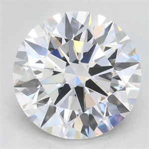 Picture of Lab Grown Diamond 3.05 Carats, Round with Excellent Cut, D Color, VVS1 Clarity and Certified by GIA