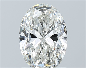 Foto Diamante Natural 1.01 quilates, Ovalado , Color H, claridad SI1 y certificado GIA de