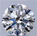 Natural Diamond 2.00 Carats, Round with Excellent Cut, H Color, SI1 Clarity and Certified by GIA