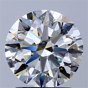 Picture of Natural Diamond 2.00 Carats, Round with Excellent Cut, H Color, SI1 Clarity and Certified by GIA