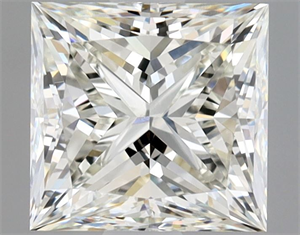 Picture of Natural Diamond 1.40 Carats, Princess with  Cut, J Color, VS2 Clarity and Certified by GIA