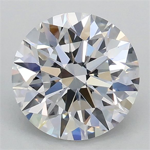 Picture of Lab Grown Diamond 1.09 Carats, Round with Ideal Cut, D Color, VS1 Clarity and Certified by IGI