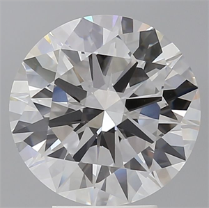 Picture of Lab Grown Diamond 4.60 Carats, Round with Excellent Cut, E Color, VS1 Clarity and Certified by IGI