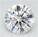 Lab Grown Diamond 2.12 Carats, Round with Ideal Cut, D Color, IF Clarity and Certified by IGI