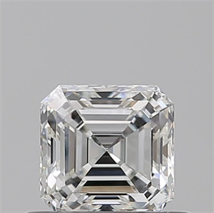 Foto Diamante Natural 0.53 quilates, Asscher , Color H, claridad VVS2 y certificado GIA de