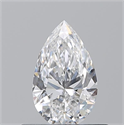 Natural Diamond 0.51 Carats, Pear with  Cut, E Color, VS1 Clarity and Certified by GIA