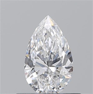 Picture of Natural Diamond 0.51 Carats, Pear with  Cut, E Color, VS1 Clarity and Certified by GIA