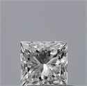 Natural Diamond 0.41 Carats, Princess with  Cut, G Color, VVS1 Clarity and Certified by GIA