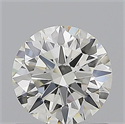 Natural Diamond 0.90 Carats, Round with Excellent Cut, J Color, VVS1 Clarity and Certified by GIA