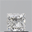 Natural Diamond 0.50 Carats, Princess with  Cut, I Color, VVS1 Clarity and Certified by GIA