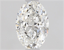 Natural Diamond 0.50 Carats, Oval with  Cut, F Color, VVS1 Clarity and Certified by GIA