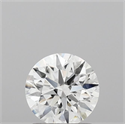 Lab Grown Diamond 1.01 Carats, Round with Ideal Cut, D Color, VVS2 Clarity and Certified by IGI