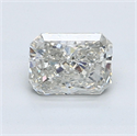 Natural Diamond 1.01 Carats, Radiant with  Cut, I Color, SI1 Clarity and Certified by GIA