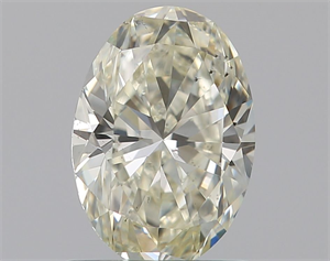 Foto Diamante Natural 0.91 quilates, Ovalado , Color L, claridad SI1 y certificado GIA de