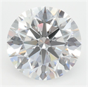 Lab Grown Diamond 3.74 Carats, Round with Excellent Cut, D Color, VVS2 Clarity and Certified by GIA