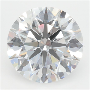 Picture of Lab Grown Diamond 3.74 Carats, Round with Excellent Cut, D Color, VVS2 Clarity and Certified by GIA