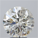 Natural Diamond 4.51 Carats, Round with Excellent Cut, I Color, SI1 Clarity and Certified by IGI