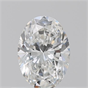 Natural Diamond 0.50 Carats, Oval with  Cut, F Color, VS1 Clarity and Certified by GIA