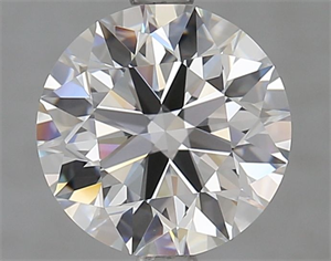 Picture of Lab Grown Diamond 2.52 Carats, Round with Ideal Cut, D Color, FL Clarity and Certified by IGI
