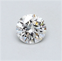 Diamante Natural 0.52 quilates, Redondo , Color E, claridad SI1 y certificado GIA