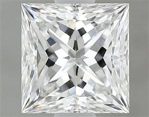 Picture of Natural Diamond 0.79 Carats, Princess with  Cut, E Color, IF Clarity and Certified by GIA