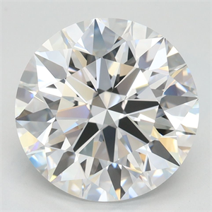 Picture of Lab Grown Diamond 3.76 Carats, Round with Ideal Cut, D Color, IF Clarity and Certified by IGI