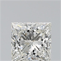 Natural Diamond 0.70 Carats, Princess with  Cut, I Color, VVS1 Clarity and Certified by GIA