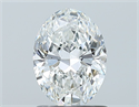 Natural Diamond 1.01 Carats, Oval with  Cut, F Color, SI1 Clarity and Certified by GIA