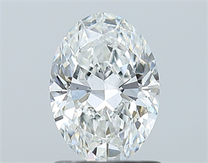 Picture of Natural Diamond 1.01 Carats, Oval with  Cut, F Color, SI1 Clarity and Certified by GIA