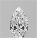 Diamante Natural 0.75 quilates, De pera , Color E, claridad VVS1 y certificado GIA