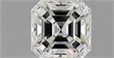 Natural Diamond 0.71 Carats, Asscher with  Cut, G Color, VVS1 Clarity and Certified by IGI