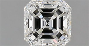 Foto Diamante Natural 0.71 quilates, Asscher , Color G, claridad VVS1 y certificado IGI de