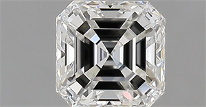 Picture of Natural Diamond 0.71 Carats, Asscher with  Cut, G Color, VVS1 Clarity and Certified by IGI