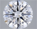 Lab Grown Diamond 2.50 Carats, Round with Ideal Cut, D Color, VVS2 Clarity and Certified by IGI