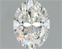 Natural Diamond 1.00 Carats, Oval with  Cut, F Color, VVS2 Clarity and Certified by GIA