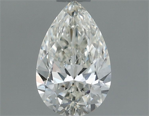 Picture of Natural Diamond 0.59 Carats, Pear with  Cut, H Color, IF Clarity and Certified by IGI