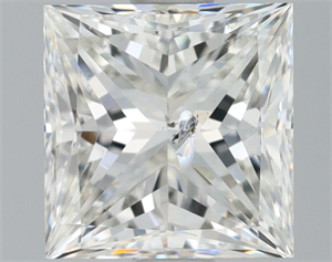 Picture of Natural Diamond 1.20 Carats, Princess with  Cut, G Color, SI2 Clarity and Certified by HRD