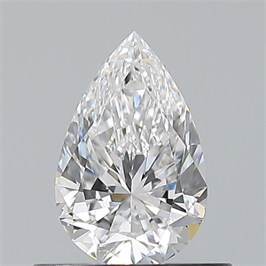 Picture of Natural Diamond 0.50 Carats, Pear with  Cut, D Color, VVS2 Clarity and Certified by GIA
