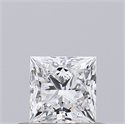 Natural Diamond 0.41 Carats, Princess with  Cut, D Color, VS1 Clarity and Certified by GIA