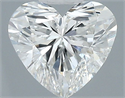 Natural Diamond 0.54 Carats, Heart with  Cut, G Color, SI2 Clarity and Certified by GIA