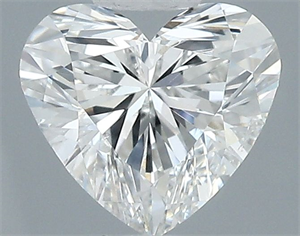 Picture of Natural Diamond 0.54 Carats, Heart with  Cut, G Color, SI2 Clarity and Certified by GIA