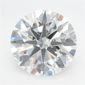 Picture of Lab Grown Diamond 4.00 Carats, Round with Ideal Cut, D Color, VVS1 Clarity and Certified by IGI