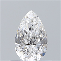 Diamante Natural 0.52 quilates, De pera , Color D, claridad VVS1 y certificado GIA