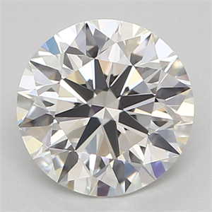 Foto Diamante Natural 0.72 quilates, Redondo , Color H, claridad VVS2 y certificado GIA de